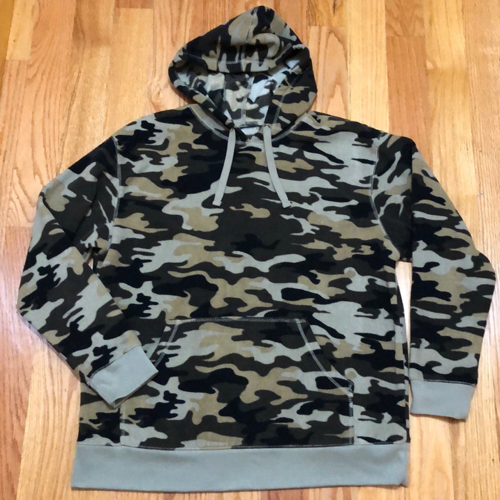 Men’s Camo Brown & Tan Fleece Hoodie Sweatshirt
